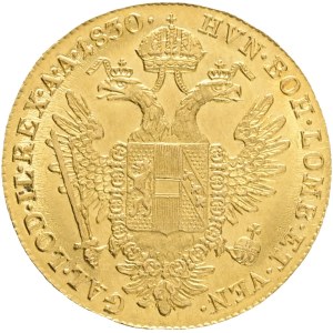 Austrian Empire FRANCIS I. Of AUSTRIA 1804-1835 1 Ducat 1830 A Vienna, KM#2171 Au.986 3,49g 21mm