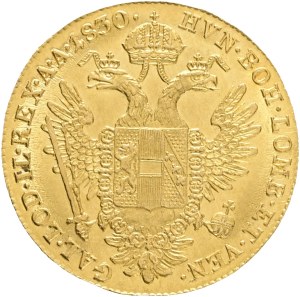 Austrian Empire FRANCIS I. Of AUSTRIA 1804-1835 1 Ducat 1830 A Vienna, KM#2171 Au.986 3,49g 21mm