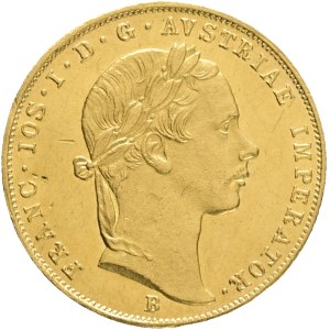 Austria Hungary FRANZ JOSEPH I. 1848-1916, 1 Ducat 1853 B Kremnica, KM#2263 Au.986 3,50g 19,8mm, small stroke