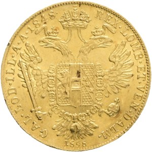 Austria Hungary FRANZ JOSEPH I. 1848-1916, 1 Ducat 1848/1898 Head left, Golden Jubilee, KM#2268 Au.986 3,48g 19,8mm, stroke on 6 o´clock