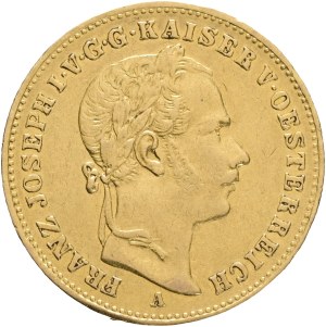 Austria Hungary FRANZ JOSEPH I. 1848-1916, 1 Vereinskronen 1859 A Vienna KM#2253 Au.900 11,06g 24mm