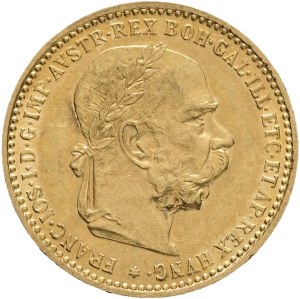Austria Hungary FRANZ JOSEPH I. 1848-1916 10 Corona 1897 Vienna KM#2805 Au.900 3,38g 19mm