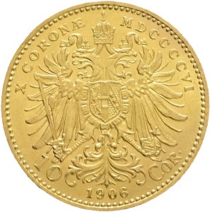 Austria Hungary FRANZ JOSEPH I. 1848-1916 10 Corona 1906 Vienna KM#2805 Au.900 3,38g 19mm