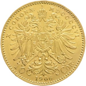 Austria Hungary FRANZ JOSEPH I. 1848-1916 10 Corona 1906 Vienna KM#2805 Au.900 3,38g 19mm
