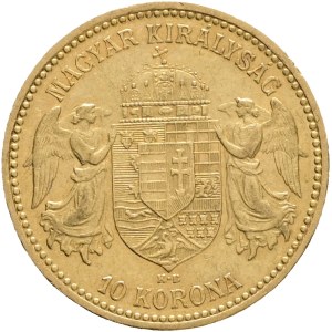 Austria Hungary FRANZ JOSEPH I. 1848-1916 10 Corona 1893 KB Kremnica KM#485, Au.900 3,37g 19mm