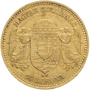 Austria Hungary FRANZ JOSEPH I. 1848-1916 10 Corona 1894 KB Kremnica KM#485, Au.900 3,38g 19mm