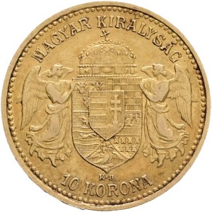 Austria Hungary FRANZ JOSEPH I. 1848-1916 10 Corona 1904 KB Kremnica KM#485, Au.900 3,39g 19mm