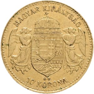 Austria Hungary FRANZ JOSEPH I. 1848-1916 10 Corona 1906 KB Kremnica KM#485, Au.900 3,39g 19mm