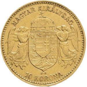 Austria Hungary FRANZ JOSEPH I. 1848-1916 10 Corona 1908 KB Kremnica KM#485, Au.900 3,37g 19mm