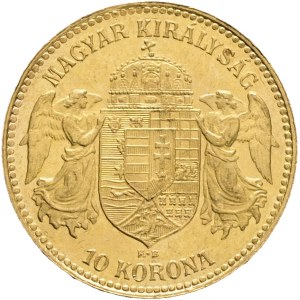 Austria Hungary FRANZ JOSEPH I. 1848-1916 10 Corona 1911 KB Kremnica KM#485, Au.900 3,38g 19mm