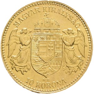 Austria Hungary FRANZ JOSEPH I. 1848-1916 10 Corona 1913 KB Kremnica KM#485, Au.900 3,38g 19mm
