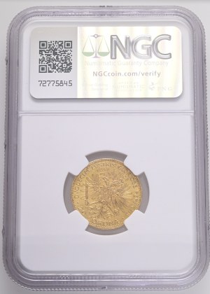 Austria Hungary FRANZ JOSEPH I. 1848-1916 20 Corona 1908 Reign 60th years on the throne, Vienna KM#2811 Au.900 6,78g 21mm NGC 6643340-006