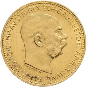 Austria Hungary FRANZ JOSEPH I. 1848-1916 20 Corona 1914 Vienna KM#2806 Au.900 6,77g 21mm