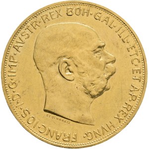 Austria Hungary FRANZ JOSEPH I. 1848-1916, 100 Corona 1914 Vienna KM#2819, Au.900 33,93g 37/2,3mm, hair line