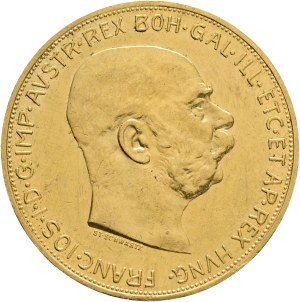 Austria Hungary FRANZ JOSEPH I. 1848-1916, 100 Corona 1914 Vienna KM#2819, Au.900 33,93g 37/2,3mm, hair line