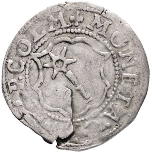 Free City Colmar RUDOLPH II. 1576-1612 2 Kreuzers , Silver Ag.1,16g 20mm, E&L 81 v. R!