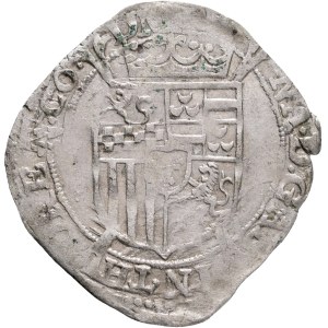 ANNA van de MARCK 1604-1631 (with titles of Matthias II) 4 Stivers / Arendschelling, Silver Ag. 4,32g 31mm CNM# 2.42.36, R!