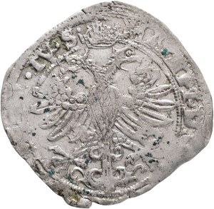 ANNA van de MARCK 1604-1631 (with titles of Matthias II) 4 Stivers / Arendschelling, Silver Ag. 4,32g 31mm CNM# 2.42.36, R!