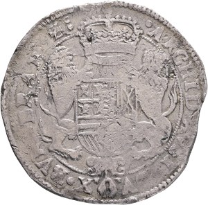 CHARLES II. 1665-1700 , Brabant 1 Ducaton 1668 Antwerp mintmark Hand, type - first child bust, KM#79.1 Silver Ag.944 31,66g 43mm, planchet defect