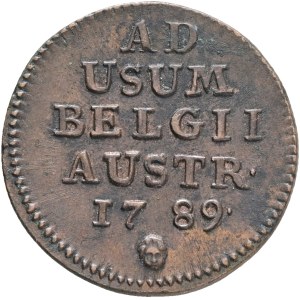 JOSEPH II. 1780-1790 1 Liard /Oord 1789 Bruxelles, Angelfacemark, KM#30, Cooper 3,57g 22mm
