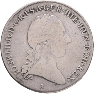 JOSEPH II. 1780-1790 1/2 Kronenthaler 1789 AVienna, Type 1, KM#34 Ag.873 14,38g 35mm