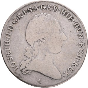 JOSEPH II. 1780-1790 1/2 Kronenthaler 1789 AVienna, Type 1, KM#34 Ag.873 14,38g 35mm