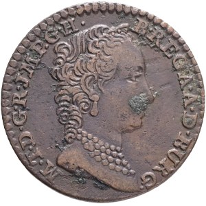 MARIA THERESIA 1740-1780 1 Liard/Oord 1749 Antwerp, Cooper 3,64g 22mm, KM#2