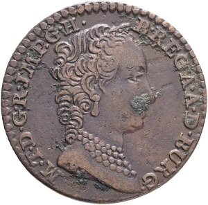 MARIA THERESIA 1740-1780 1 Liard/Oord 1749 Antwerp, Cooper 3,64g 22mm, KM#2