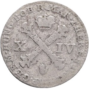 MARIA THERESIA 1740-1780 XIV. Liards/ Oorden 1756 Antverp, Handmark KM#18 Ag.507 2,56g 22mm R!!