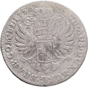MARIA THERESIA 1740-1780 XIV. Liards/ Oorden 1756 Antwerp, Handmark KM#18 Ag.507 2,56g 22mm R!!