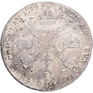 LEOPOLD II. 1790-1792 1 Kronenthaler 1792 H KM#239, 246 Ag.873 29,32g 39mm mint Günzburg Germany