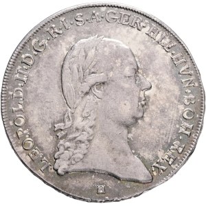 LEOPOLD II. 1790-1792 1 Kronenthaler 1792 H KM#239, 246 Ag.873 29,32g 39mm mint Günzburg Germany
