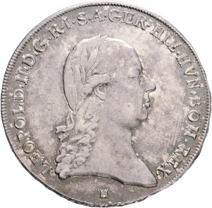 LEOPOLD II. 1790-1792 1 Kronenthaler 1792 H KM#239, 246 Ag.873 29,32g 39mm mint Günzburg Germany