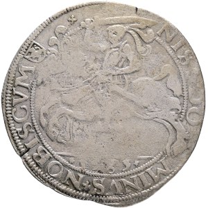 Province of Friesland 1582-1625 6 Stuivers/Snaphaanschelling 1583 Silver Ag.500 5,70g 34mm, Delmonte S#800 R!