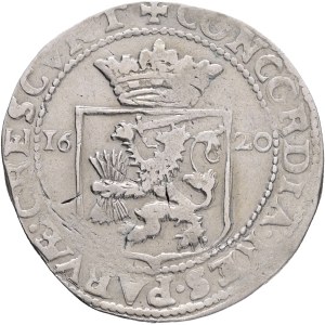 Province of Friesland 1582-1625 1/2 Silver Ducat/ Rijksdaalder 1620 Silver Ag.885 13,99g , Delmonte S#956 R!
