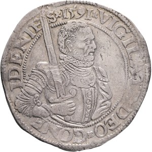Province of Utrecht 1591-1603 1 Thaler 1591, 1 Daalder Prinsendaalder Silver Ag.885 28,57g , irregular, Ver# 103.1, Delmonte S# 928, Dav EC I# 8861, KM# 9