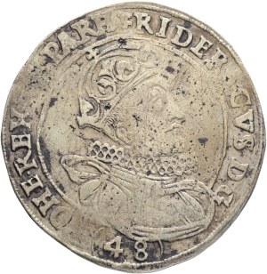 FRIEDRICH von PFALZ 1619-1620 48 Kreuzers 1620 Kuttenberg (Kutná Hora) mintmark Star, KM#256, Ag. 15.0g 34mm R!!!, after defenastration, relative independece of the Bohemian States