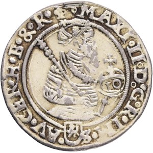 MAXIMILIAN II. 1564-1576 10 Kreuzers 1570 Joachimstahl (Jáchymov) Ag.4,12g 25mm MB#169 RR!!!