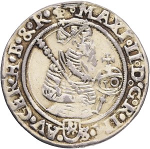 MAXIMILIAN II. 1564-1576 10 Kreuzers 1570 Joachimstahl (Jáchymov) Ag.4,12g 25mm MB#169 RR!!!