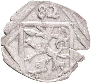 CHARLES II. FRANCIS 1564-1590 1 Pfennig 1582 Graz, Silver Ag. 0,34g 15mm , MA#68 R!