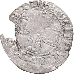 FRIEDRICH III. 1453-1493, 1 Kreutzer 1459, RR!, CNA#Fa 36, Ag. 0,93g, planchet defect, Vienna - Neustadt