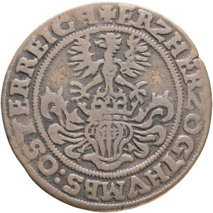 Upper Austria AE-Rechenpfennig 1555 Linz, Mintmaster Wolfgang Puellacher, Prokisch#A4/1/4 Cooper 3,22g 25mm