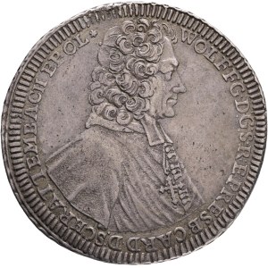 W.HANIBAL of SCHRATTENBACH 1711-1738, 1 Thaler 1726 Bishopric of Olomouc, Kroměříž , Silver Ag.28,32g 44,5mm, var. Star, KM#422, Dav EC III#1219, patina