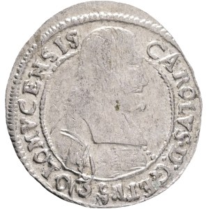 CHARLES II. LIECHTENSTEIN-KASTELKORN 1664-1695, 3 Kreuzers 1669 Vyškov !!, KM#65.2,227 Ag. 1,64g 21mm, R!!!
