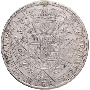 CHARLES III. JOSEPH of LORRAINE 1 Thaler 1705 Kroměříž, KM# 372, Dav EC III# 1209, Ag.889, 28,0g 47mm , R!