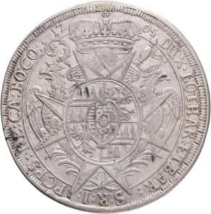 CHARLES III. JOSEPH of LORRAINE 1 Thaler 1705 Kroměříž, KM# 372, Dav EC III# 1209, Ag.889, 28,0g 47mm , R!
