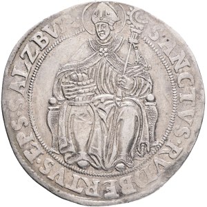 WOLF DIETRICH von RAITENAU 1587-1612 1 Thaler ND Salzburg Silver Ag. 28,85g 40 mm, Dav EC I# 8187, Zöttl# 974