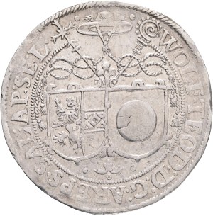 WOLF DIETRICH von RAITENAU 1587-1612 1 Thaler ND Salzburg Silver Ag. 28,85g 40 mm, Dav EC I# 8187, Zöttl# 974