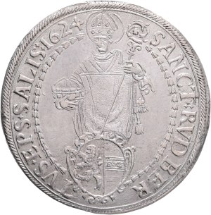 PARIS von LONDRON 1619-1653 1 Thaler 1624 Type 3 Madonna , KM#87, Zöttl#1475 Ag. 29,01g 40mm, Salzburg