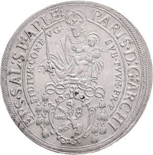 PARIS von LONDRON 1619-1653 1 Thaler 1624 Type 3 Madonna , KM#87, Zöttl#1475 Ag. 29,01g 40mm, Salzburg